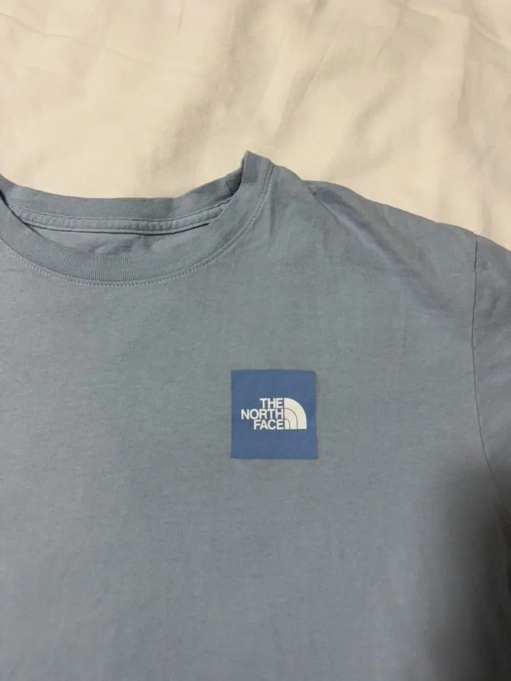 The North Face Men’s Large Blue Logo Graphic T-Shirt 100% Cotton